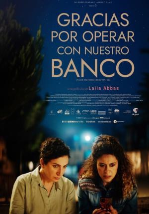 Cartel de Gracias por operar con nuestro banco