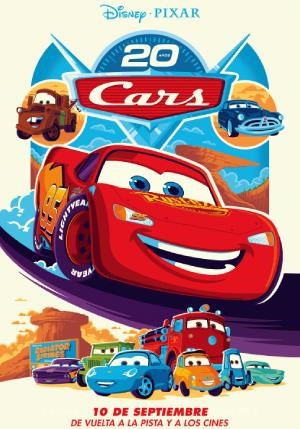 Cartel de Cars 20 aniversario DOB
