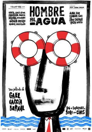 Cartel de Hombre al agua