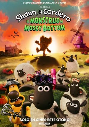 Cartel de Shaun el cordero: El monstruo de Mossy Bottom